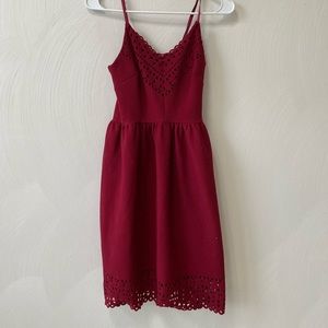 Red dress with beautiful detailing
